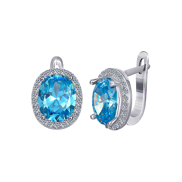 Серебряные серьги с фианитом 025569 детальное изображение ювелирного изделия Серебряные серьги с камнями Серебряные серьги с фианитом 025569 детальное изображение ювелирного изделия Серебряные серьги с камнями