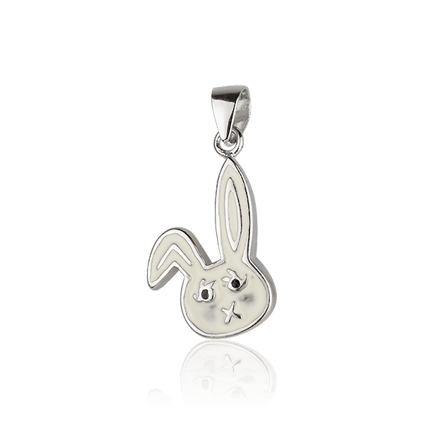 Серебряный кулон с эмалью Зайчик 027672 детальное изображение ювелирного изделия Серебряные подвески со вставками Серебряный кулон с эмалью Зайчик 027672 детальное изображение ювелирного изделия Серебряные подвески со вставками