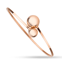 обзорное фото Браслет в красном золоте в стиле Dior 027856 Золотые браслеты без камней обзорное фото Браслет в красном золоте в стиле Dior 027856  Золотые браслеты без камней