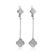 обзорное фото Золотые серьги с перламутром и фианитами 028362 Золотые серьги с перламутром обзорное фото Золотые серьги с перламутром и фианитами 028362  Золотые серьги с перламутром