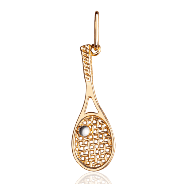 Золотий кулон Тенісна ракетка 030363 детальне зображення ювелірного виробу