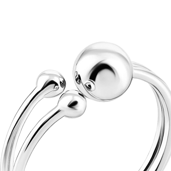 кольцо серебряное шарик кольцо серебряное шарик