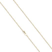 обзорное фото Цепочка из лимонного золота якорного плетения без вставок на карабине 040676  Золотые цепочки пустотелые