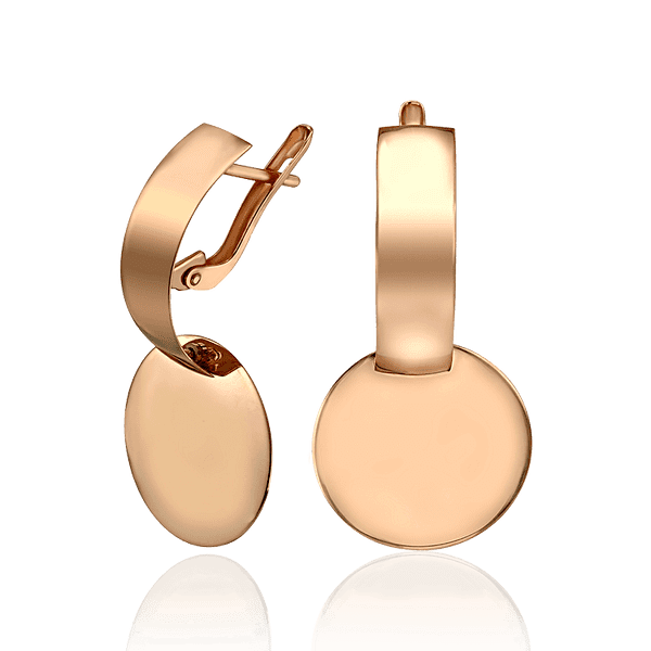 Золотые серьги зеркальные Диски 033364 детальное изображение ювелирного изделия Золотые серьги Золотые серьги зеркальные Диски 033364 детальное изображение ювелирного изделия Золотые серьги