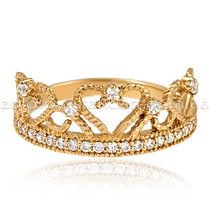 оглядове фото Золоте кільце Корона 1427