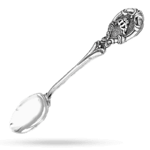 обзорное фото Серебряная чайная ложка Гороскоп Близнецы 030192 Серебряные ложки обзорное фото Серебряная чайная ложка Гороскоп Близнецы 030192  Серебряные ложки