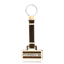 обзорное фото Золотой мужской брелок для ключей Porsche 036487 Брелок из золота обзорное фото Золотой мужской брелок для ключей Porsche 036487  Брелок из золота