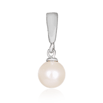 обзорное фото Серебряный кулон с фианитами  024855 Серебряные подвески со вставками обзорное фото Серебряный кулон с фианитами  024855  Серебряные подвески со вставками