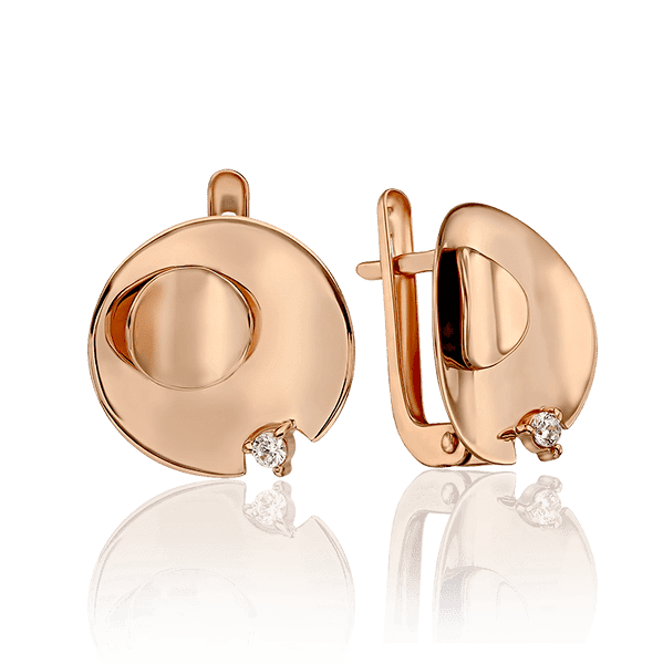 Золотые серьги с английским замком Орели 033360 детальное изображение ювелирного изделия Золотые серьги Золотые серьги с английским замком Орели 033360 детальное изображение ювелирного изделия Золотые серьги