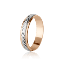 обзорное фото Золотое обручальное кольцо 64  Золотые обручальные кольца с алмазной гранью
