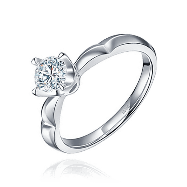 кольцо из белого золота с бриллиантом кольцо из белого золота с бриллиантом