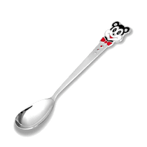 обзорное фото Серебряная ложка Микки Маус с эмалью 031846 Серебряные детские ложечки обзорное фото Серебряная ложка Микки Маус с эмалью 031846  Серебряные детские ложечки