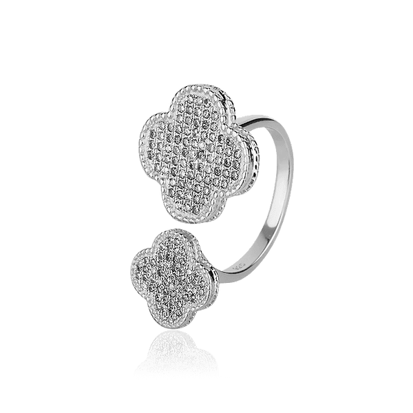 Оригинальное серебряное кольцо Клевер Оригинальное серебряное кольцо Клевер