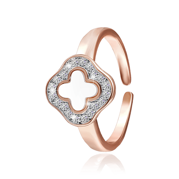 Позолоченое кольцо с фианитами 026444 детальное изображение ювелирного изделия Серебряные кольца Позолоченое кольцо с фианитами 026444 детальное изображение ювелирного изделия Серебряные кольца