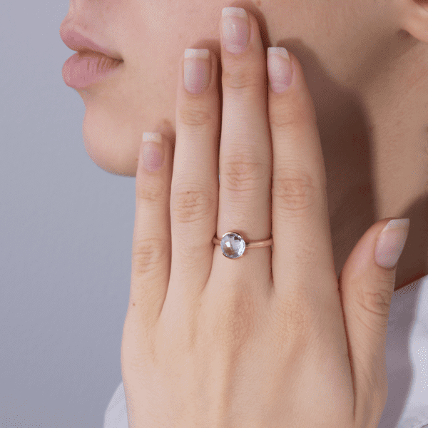 Кольцо с топазом. Фото.