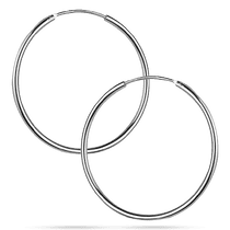 обзорное фото Серебряные серьги кольца (конго) без вставок 925 пробы 039553 Серебряные серьги без вставок обзорное фото Серебряные серьги кольца (конго) без вставок 925 пробы 039553  Серебряные серьги без вставок