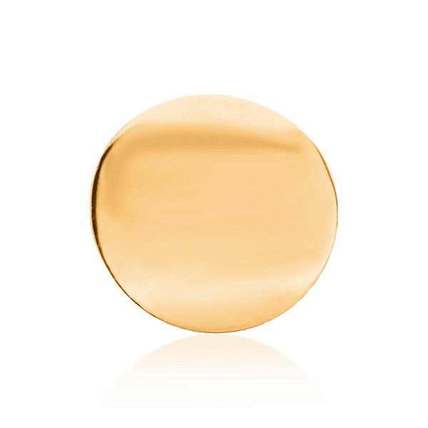 золотой кулон диск