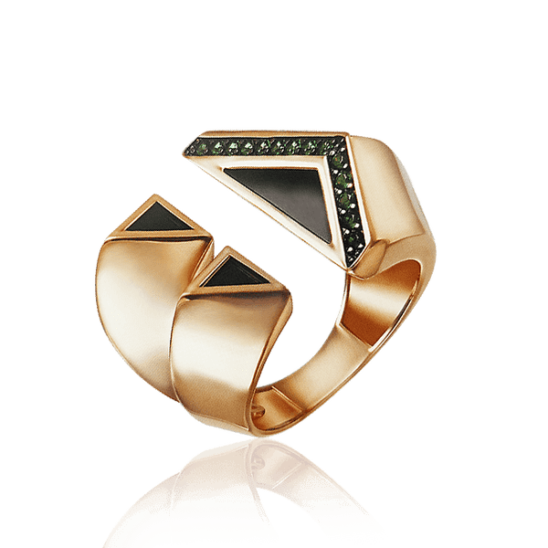 Золотое кольцо с агатом и нанокристаллами 030059 детальное изображение ювелирного изделия Золотые кольца с агатом Золотое кольцо с агатом и нанокристаллами 030059 детальное изображение ювелирного изделия Золотые кольца с агатом