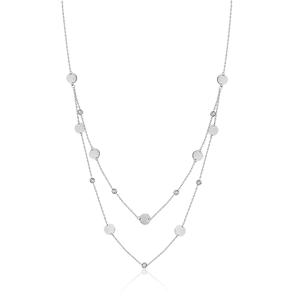 Двухслойное золотое колье Монетки 032441 детальное изображение ювелирного изделия Золотое колье без камней Двухслойное золотое колье Монетки 032441 детальное изображение ювелирного изделия Золотое колье без камней