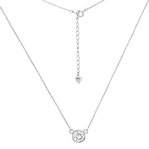 обзорное фото Серебряное колье с фианитом 024720 Серебряные колье обзорное фото Серебряное колье с фианитом 024720  Серебряные колье