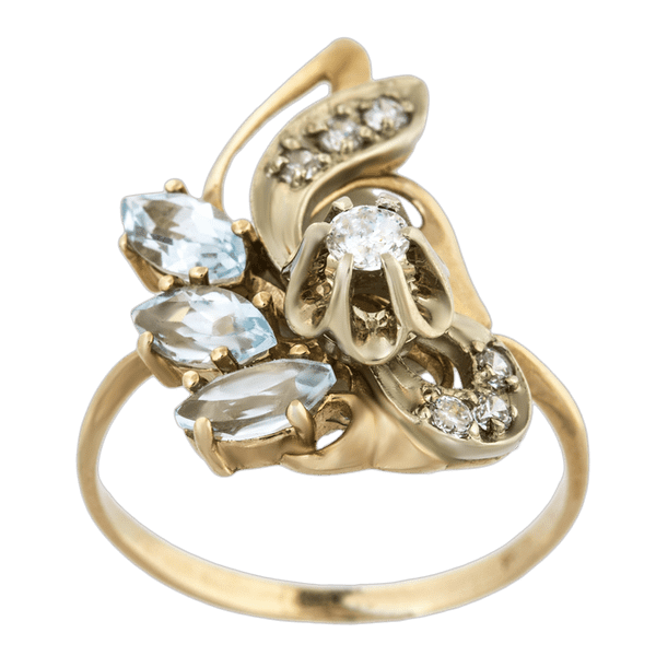 Золотое кольцо с топазом 101409 детальное изображение ювелирного изделия Золотые кольца с топазом Золотое кольцо с топазом 101409 детальное изображение ювелирного изделия Золотые кольца с топазом