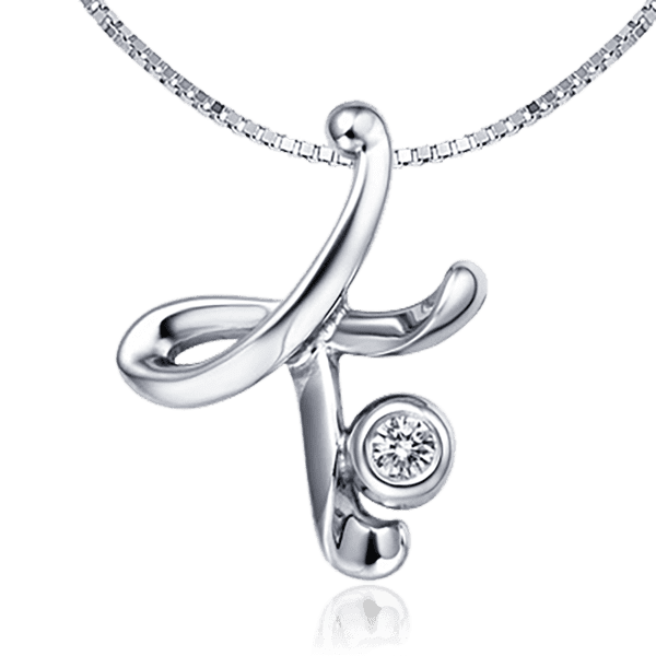 Золотой кулон с бриллиантом буква К 035773 детальное изображение ювелирного изделия Золотые подвески Золотой кулон с бриллиантом буква К 035773 детальное изображение ювелирного изделия Золотые подвески