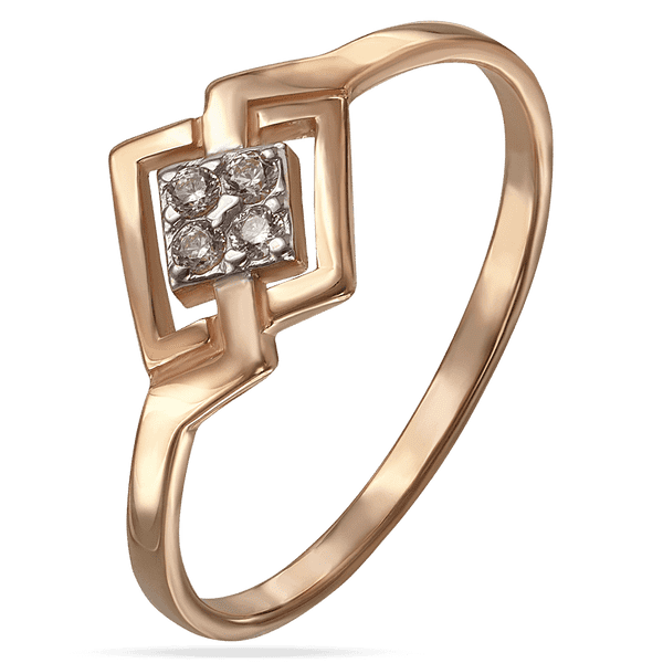 Кольцо золотое с фианитами Геометрия 033649 детальное изображение ювелирного изделия Золотые кольца Кольцо золотое с фианитами Геометрия 033649 детальное изображение ювелирного изделия Золотые кольца