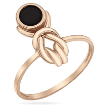 обзорное фото Стильное золотое повседневное кольцо с агатом 035253 Золотые кольца обзорное фото Стильное золотое повседневное кольцо с агатом 035253  Золотые кольца