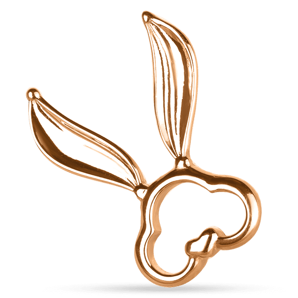 Золотой подвес с потайным ушком без вставок зайчик с ушками 038269 детальное изображение ювелирного изделия Золотые подвески без камней Золотой подвес с потайным ушком без вставок зайчик с ушками 038269 детальное изображение ювелирного изделия Золотые подвески без камней