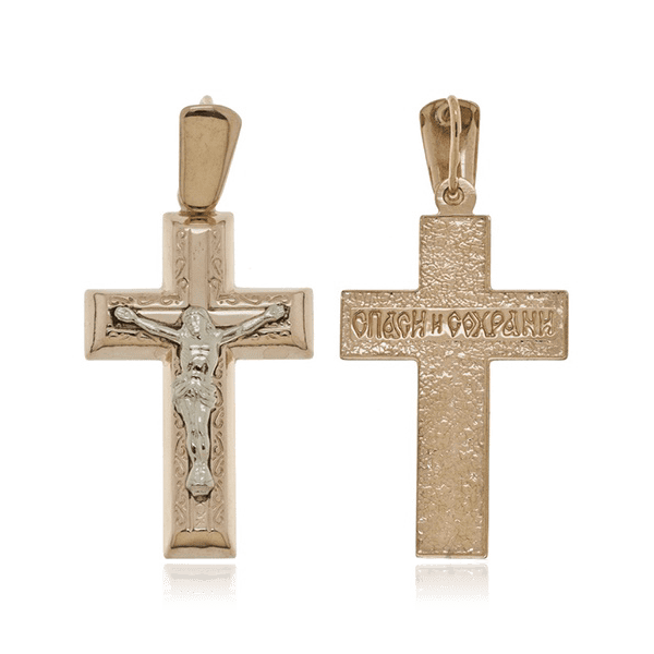 Золотой крестик 023751 детальное изображение ювелирного изделия Золотые крестики Золотой крестик 023751 детальное изображение ювелирного изделия Золотые крестики