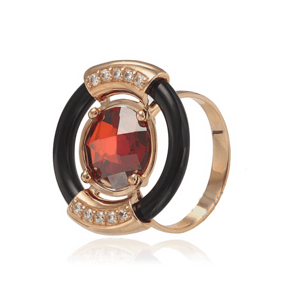 Золотое кольцо с агатом и фианитами 028645 детальное изображение ювелирного изделия Золотые кольца с агатом Золотое кольцо с агатом и фианитами 028645 детальное изображение ювелирного изделия Золотые кольца с агатом