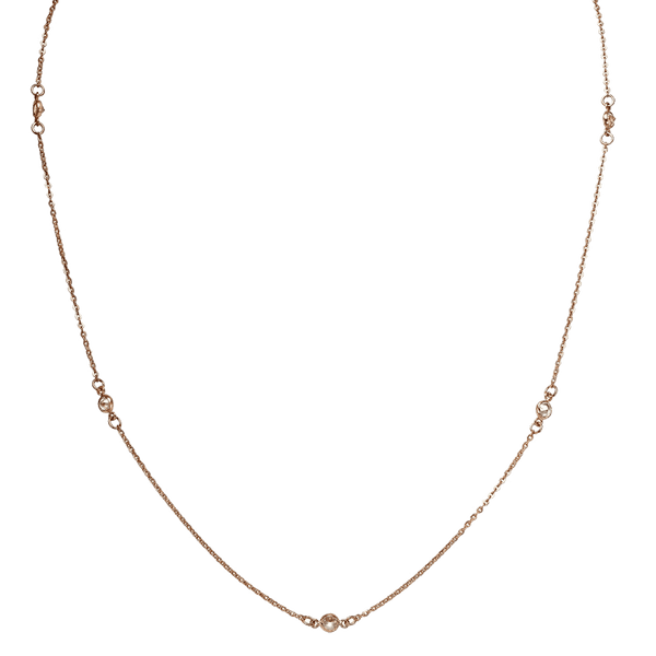 колье с фианитом