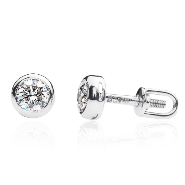 Серьги из белого золота с бриллиантами Е0289 детальное изображение ювелирного изделия Золотые серьги с бриллиантами Серьги из белого золота с бриллиантами Е0289 детальное изображение ювелирного изделия Золотые серьги с бриллиантами