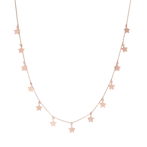 Золотое колье с подвескамий Рианна Звезды 032421 детальное изображение ювелирного изделия Золотое колье без камней Золотое колье с подвескамий Рианна Звезды 032421 детальное изображение ювелирного изделия Золотое колье без камней