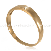 обзорное фото Золотое кольцо с бриллиантом s10447  Золотые кольца для помолвки с бриллиантом