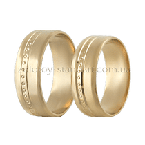 обзорное фото Золотое обручальное кольцо К10940 Золотые обручальные кольца с алмазной гранью обзорное фото Золотое обручальное кольцо К10940  Золотые обручальные кольца с алмазной гранью