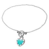 обзорное фото Нежный серебряный браслет Сердце с эмалью и надписью 925 пробы 039757 Серебряные женские браслеты обзорное фото Нежный серебряный браслет Сердце с эмалью и надписью 925 пробы 039757  Серебряные женские браслеты