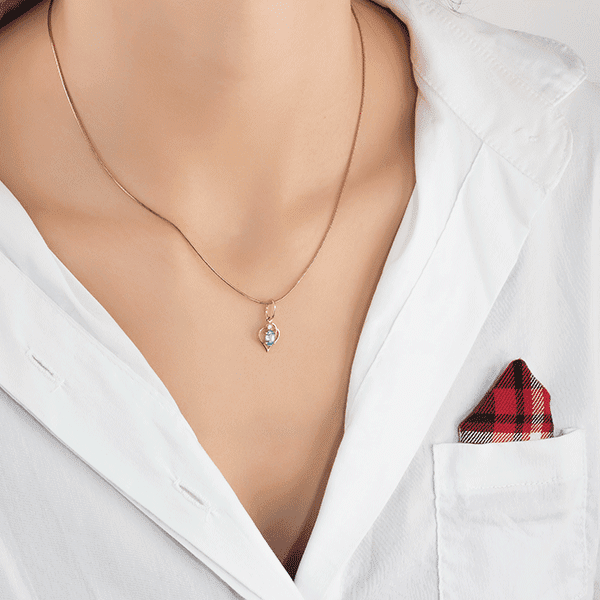 Золотой подвес с топазом 415202 фото Золотой подвес с топазом 415202 фото