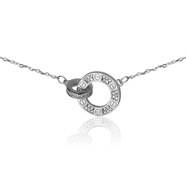 Серебряное колье с фианитами 027441 детальное изображение ювелирного изделия Серебряные колье Серебряное колье с фианитами 027441 детальное изображение ювелирного изделия Серебряные колье