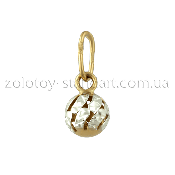 Золотой кулон Шарик 62121 детальное изображение ювелирного изделия Золотые подвески без камней Золотой кулон Шарик 62121 детальное изображение ювелирного изделия Золотые подвески без камней