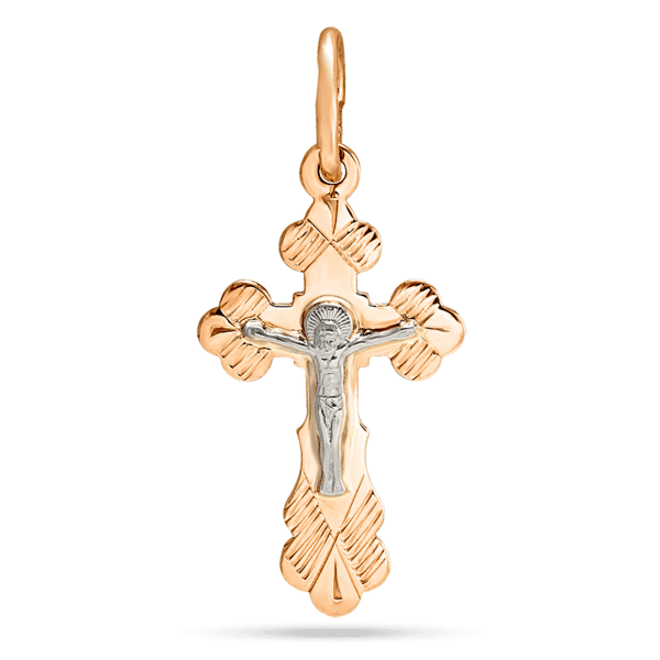 Детский золотой крестик с Распятием 035791 детальное изображение ювелирного изделия Детский золотой крестик