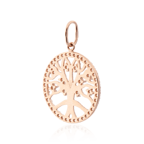 Кулон з золота Дерево Життя з фіанітами 032983 детальне зображення ювелірного виробу Кулон з золота Дерево Життя з фіанітами 032983 детальне зображення ювелірного виробу