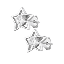 обзорное фото Серебряные серьги С2Ф/492  Серебряные серьги с камнями