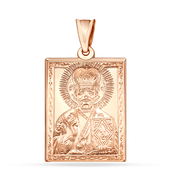 Золотой подвес иконка Святой Николай Чудотворец 100405 детальное изображение ювелирного изделия Золотые подвески иконки Золотой подвес иконка Святой Николай Чудотворец 100405 детальное изображение ювелирного изделия Золотые подвески иконки