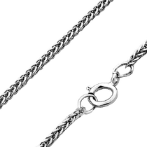 обзорное фото Цепочка Колос из белого золота 033108 Золотые цепочки обзорное фото Цепочка Колос из белого золота 033108  Золотые цепочки