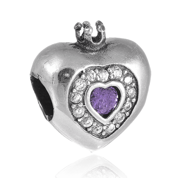 Серебряный подвес-шарм Сердце с фианитом 024954 детальное изображение ювелирного изделия Серебряные подвесы-шармы (бусины) Серебряный подвес-шарм Сердце с фианитом 024954 детальное изображение ювелирного изделия Серебряные подвесы-шармы (бусины)