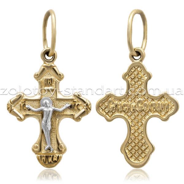 Золотой крестик 501584 детальное изображение ювелирного изделия Золотые крестики Золотой крестик 501584 детальное изображение ювелирного изделия Золотые крестики