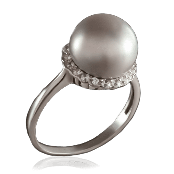 Серебряное кольцо с жемчугом 023229 детальное изображение ювелирного изделия Серебряные кольца со вставками Серебряное кольцо с жемчугом 023229 детальное изображение ювелирного изделия Серебряные кольца со вставками