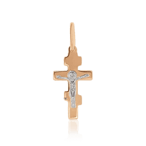 обзорное фото Детский золотой крестик с надписью Спаси и Сохрани 034692 Детский золотой крестик обзорное фото Детский золотой крестик с надписью Спаси и Сохрани 034692  Детский золотой крестик