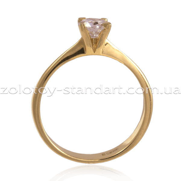 Золотое кольцо с бриллиантом фото Золотое кольцо с бриллиантом фото